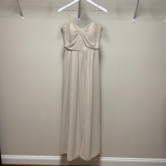 Gray Social Bridesmaids Dress - Picture 1 of 1